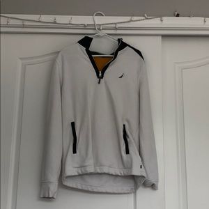 Nautica White 1/4 Zip Sweatshirt